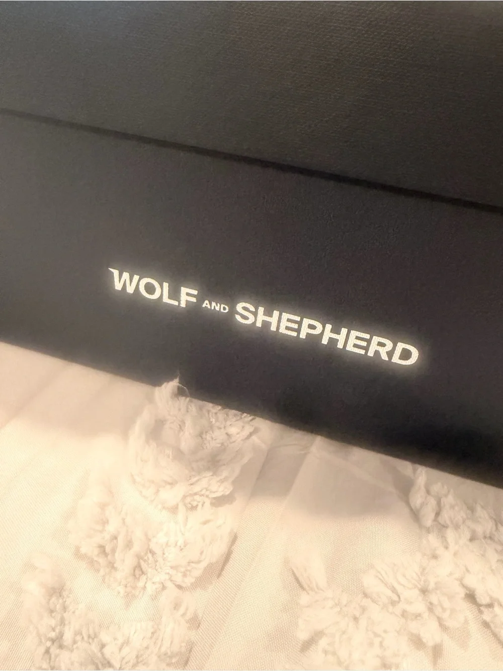 Wolf And Shepherd box label